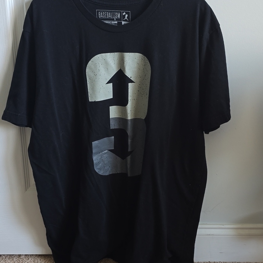 Baseballism black tshirt unisex